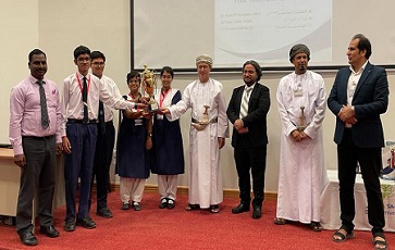 WINS OVERALL CHAMPIONSHIP IN 6TH MATHEMATICS QUIZ HELD AT DHOFAR UNIVERSITY!!!