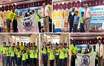 WON THE CHAMPIONSHIP IN U11 AND RUNNERS UP IN U14 IN CBSE OMAN CLUSTER INTER SCHOOL CHESS