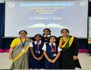 WORLD LITERACY DAY OBSERVED AT INDIAN SCHOOL SALALAH