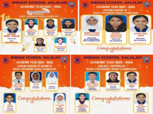 INDIAN SCHOOL SALALAH EXCELS IN CLASS X CBSE BOARD EXAMINATION 2025–26